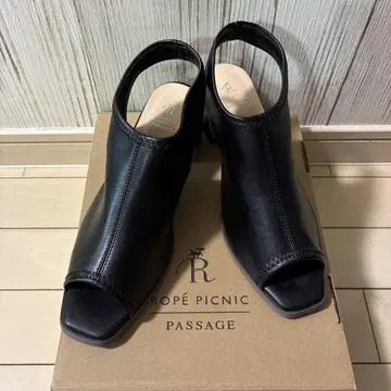 Rope Picnic 블랙 오픈토 샌들