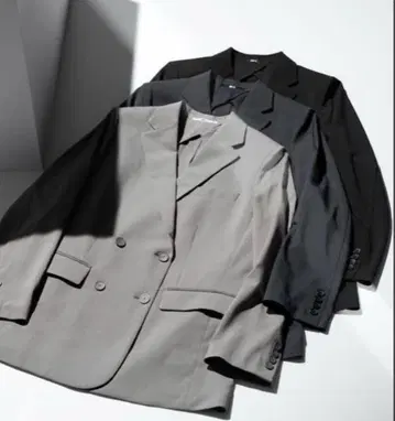 [ 새상품급 ] UNIQLO:C 감동 더블 자켓 릴랙스 핏 블랙 M