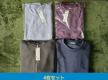 GU 더블 페이스 풀오버 더블 페이스 풀 집업 후드티 4개 세트