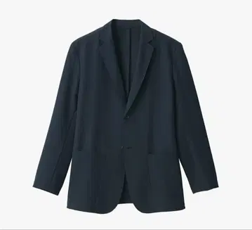 무인양품 바람이 통하는 스트레치 시어서커 자켓 네이비