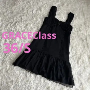 [새상품급] 그레이스 클래스, 원피스, 비즈, 블랙, 36/S H