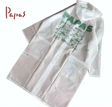 PAPAS 반투명 EVA제 우비 수납 봉투 포함 새상품 남성용