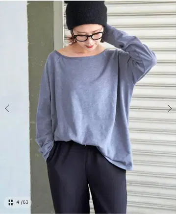 spic&span 코튼 슬라브 크루넥 풀오버