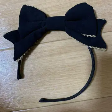 Angelic Pretty 블랙리본 헤어밴드