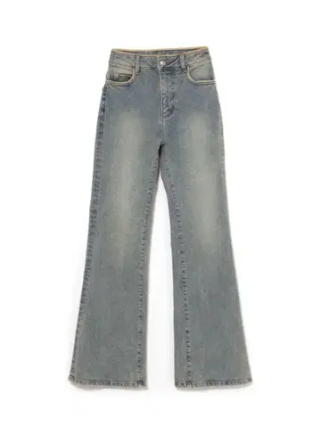 M BLUE BEIGE ANDMARY HEART STITCH DENIM
