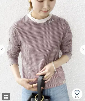 자수 디자인 보더 링거 TEE