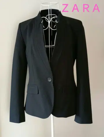 ZARA 블랙 노카라 자켓