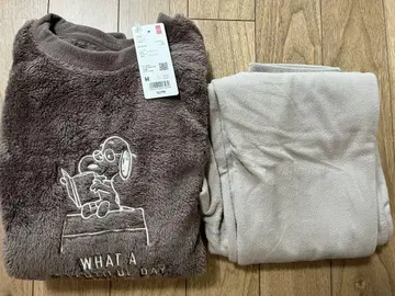 UNIQLO 피넛 홀리데이 플리스 세트 M