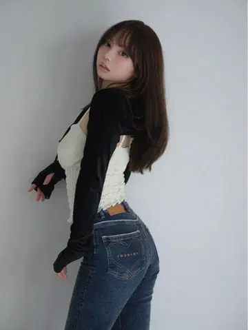BLACK ANDMARY MEI SHIRRING TOPS