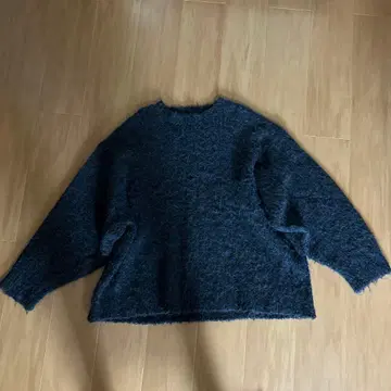 KUUUPY 다크 블루 오버 사이즈 니트