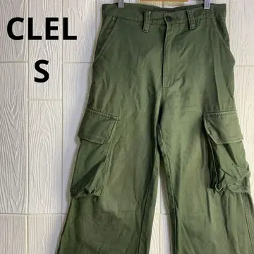 CLEL 올리브 그린 카고 팬츠 S 사이즈