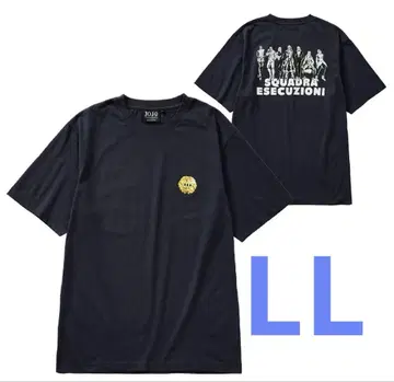 죠죠의 기묘한 모험 T셔츠 LL 네이비 워크맨