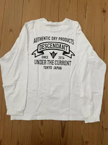 DESCENDANT 롱티 사이즈 2 화이트