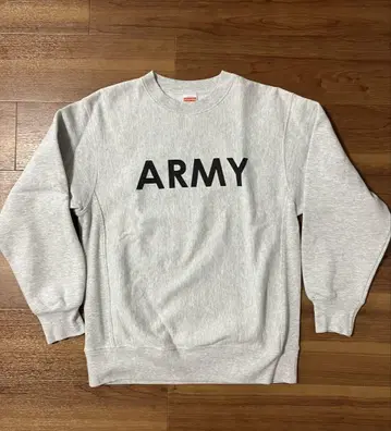 United Athle ARMY 로고 맨투맨 M 구제 의류