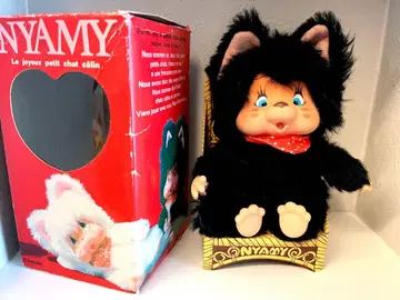 새상품급 초레어! NYAMY 니아미 몽치치 봉제 인형 고양이 빈티지