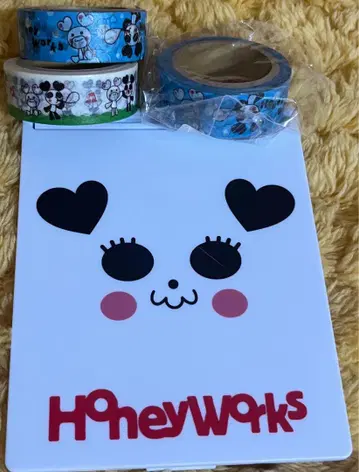 주말 한정판 HoneyWorks 마스킹 테이프 손거울 묶음 판매