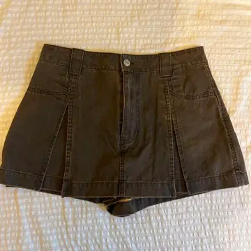 ZARA 다크 브라운 미니 스커트