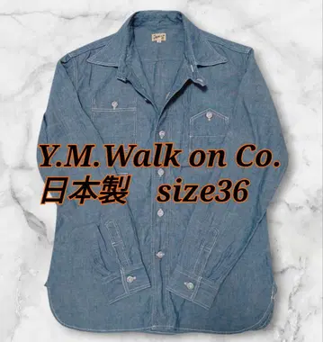 Y.M.Walk on Co. 야마포켓 샴브레이 셔츠 일본제 size36