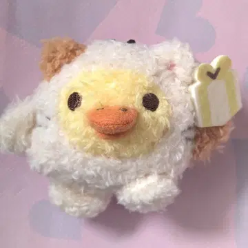 리락쿠마 니코니코 happy for you 인형 배지 키이로이토리