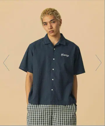Xlarge EMBROIDERED S/S LACE SHIRT