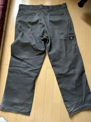 Dickies 더블니 그레이 40 x 30 와이드 스케이터 b-boy
