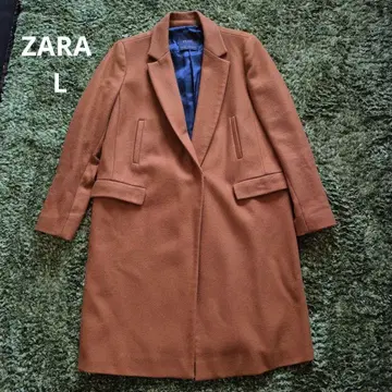 ZARA BASIC 브라운 체스터 코트 L 새상품급