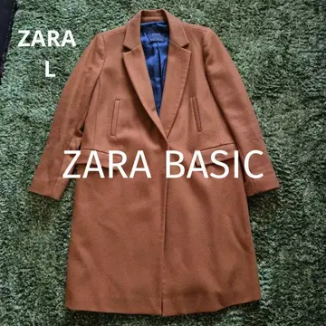 ZARA BASIC 브라운 체스터 코트 L 새상품급