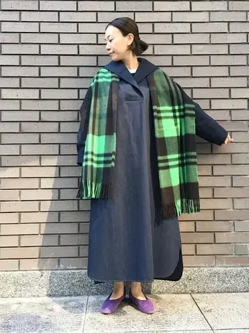 156y*새상품급 쉽스 별주 Nell 데님 세일러 원피스