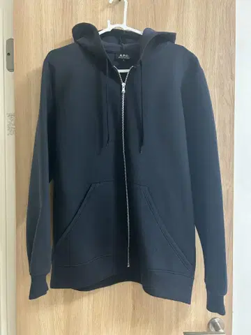 A.P.C. 네이비 집업 후드티 L