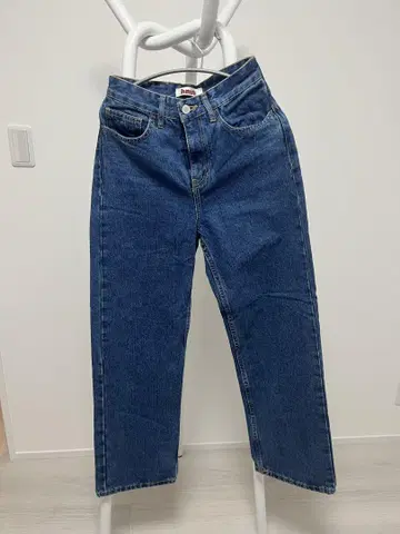 hnst 스트레이트 데님 다크 블루 26 사이즈