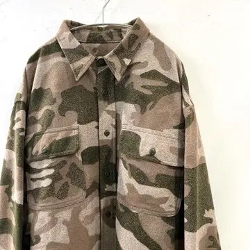 카모 패턴 플란넬 긴팔 셔츠