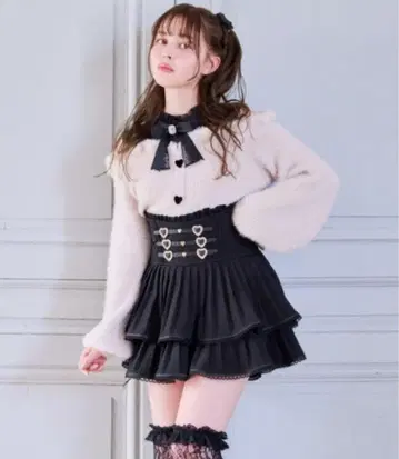 LIZLISA 레이어드 스타일 어깨 트임 니트