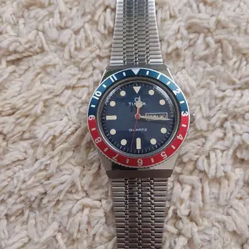TIMEX 쿼츠 손목시계 메쉬 밴딩