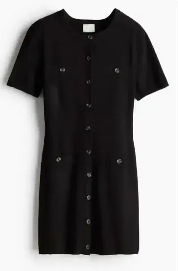H&M 프론트 버튼 니트 원피스 XS