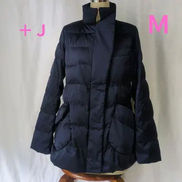 새상품급 UNIQLO 질 샌더 +J 다운 코트 네이비 M