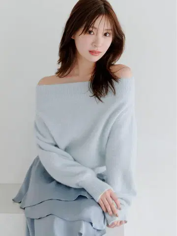 새상품 신상 스나이델 폭스 알파카 오프숄더 풀오버