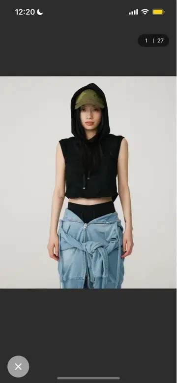 BEEDEN VEST STUDS HOODIE