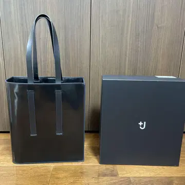 질 샌더 유니클로 콜라보 가죽 백 블랙