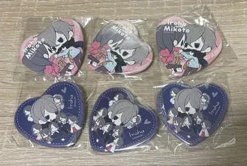 하나아와세 하트 캔뱃지 이로하 미코토 6점