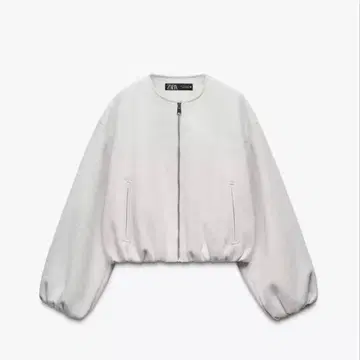 ZARA 노카라 블루종 크롭 기장