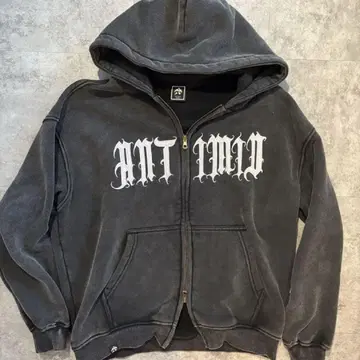 ANTIMILD 집업 후드티 S