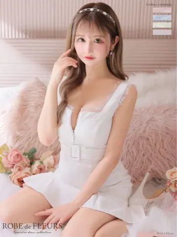 ROBE de FLEURS 화이트 드레스