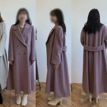 코코딜 cocodeal 백 플레어 롱 코트 2 핑크