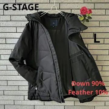 [G-STAGE] G-STAGE 새상품급 다운 자켓 블랙/블랙 L