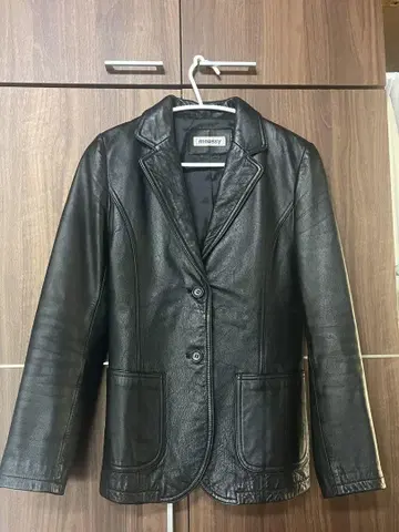 moussy 블랙 가죽 자켓