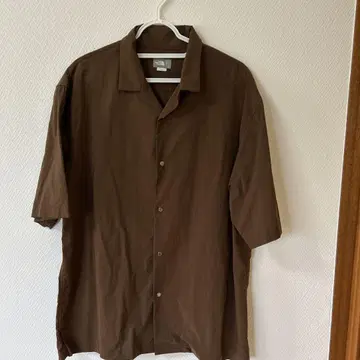 THE NORTH FACE BOX 반팔 셔츠 L 브라운