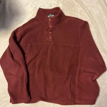 L.L.Bean 남성용 버건디 플리스