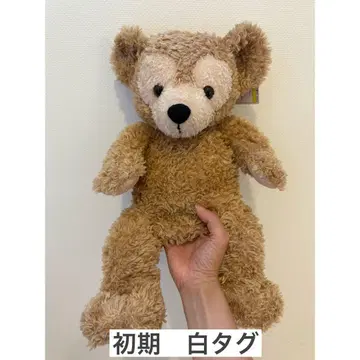 디즈니 더피 duffy 화이트 택 초기 비즈 없는 봉제 인형