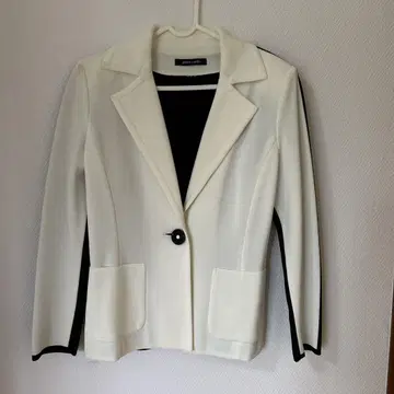 pierre cardin 테일러드 자켓 화이트/블랙