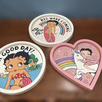 BettyBoop 러버 트레이 고무제 트레이 소품함